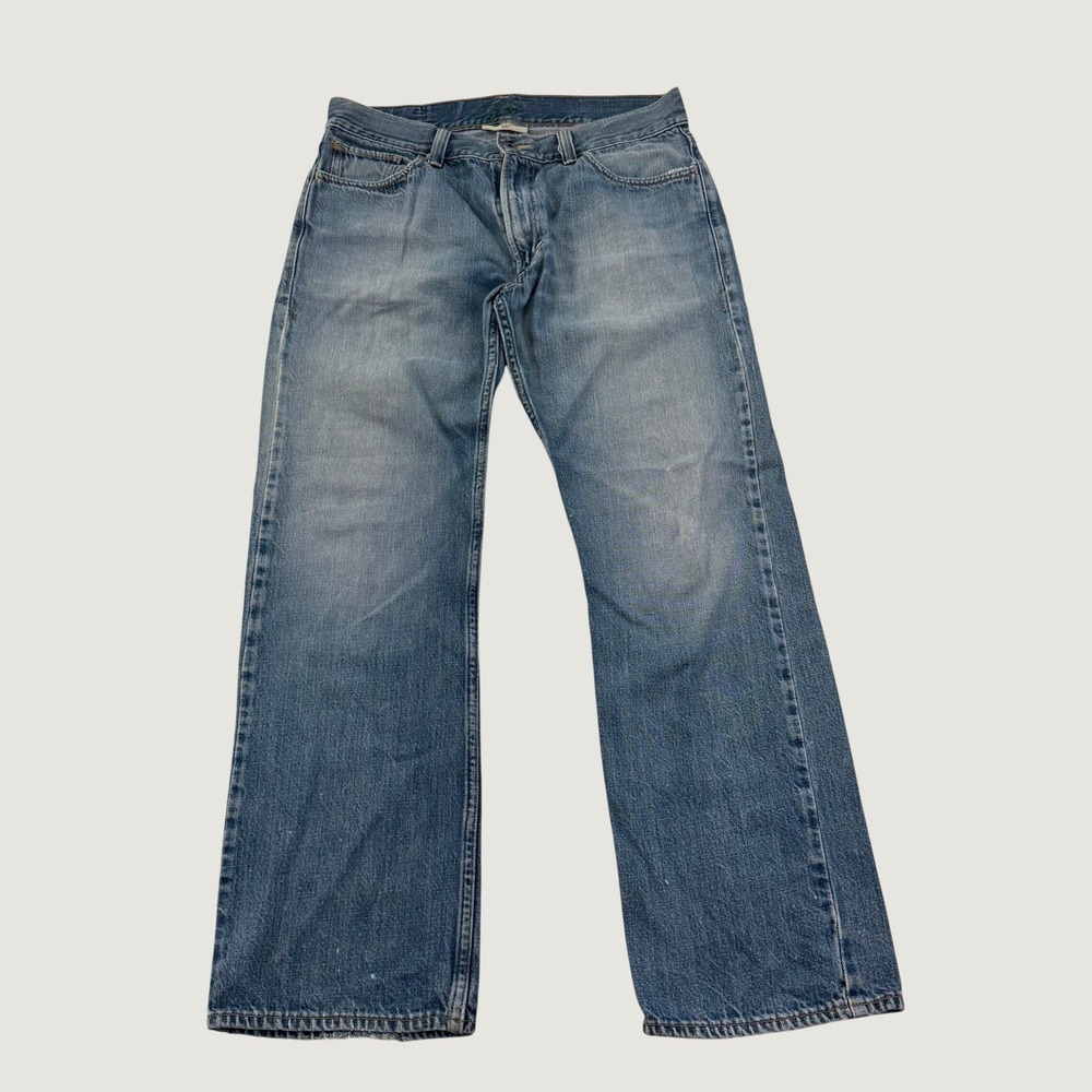 Levi's Eco 539 Vintage Straight Jeans Men's 34x32 Blue Organic Cotton Green Tag